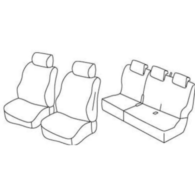 QE14018.JPG Set Coprisedili Superior Grigio/nero Dacia Dokker Serie 14000 Coprisedili Su Misura Qe14018c