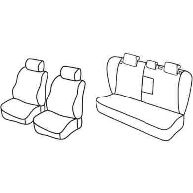 QE15010.JPG Set Coprisedili Superior Nero/grigio Fiat Croma Serie 15000 Coprisedili Su Misura