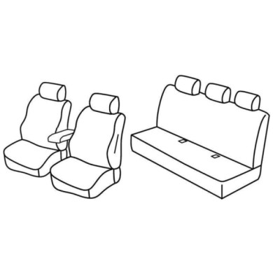 QE15011.JPG Set Coprisedili Superior Nero/grigio Fiat Doblò 5p Serie 15000 Coprisedili Su Misura Qe15011f