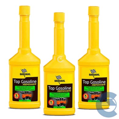 REPOWER-3-PEZZI-ESOLVER.jpg Bardahl Top Gasoline Repower Additivo Pulizia Iniettori Motori Benzina Gdi E Pfi 3 Pezzi X 250ml