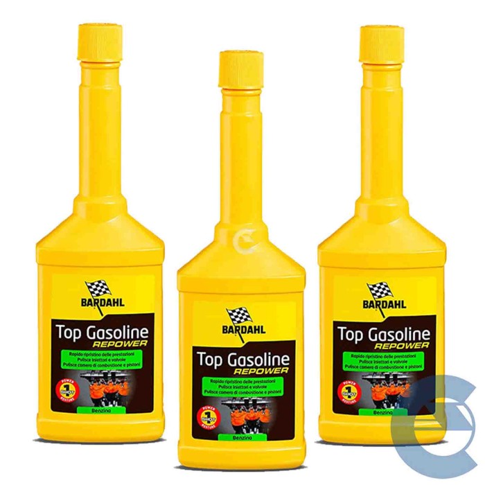 REPOWER-3-PEZZI-ESOLVER.jpg Bardahl Top Gasoline Repower Additivo Pulizia Iniettori Motori Benzina Gdi E Pfi 3 Pezzi X 250ml