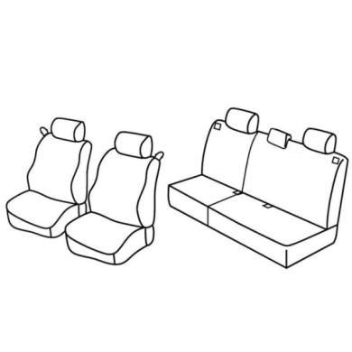 QE16019.JPG Set Coprisedili Superior Nero/grigio Ford Focus 3p Serie 16000 Coprisedili Su Misura Qe16019f