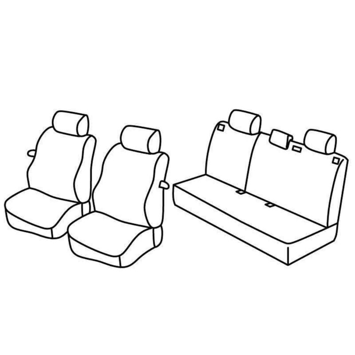 QE16022.JPG Set Coprisedili Superior Nero/rosso Ford Focus 3p Serie 16000 Coprisedili Su Misura Qe16022e