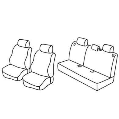 QE16023.JPG Set Coprisedili Superior Nero/rosso Ford Focus 5p-focus Wagon Serie 16000 Coprisedili Su Misura Qe16023e