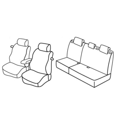 QE16029.JPG Set Coprisedili Superior Nero/rosso Ford Focus 3p Serie 16000 Coprisedili Su Misura Qe16029e