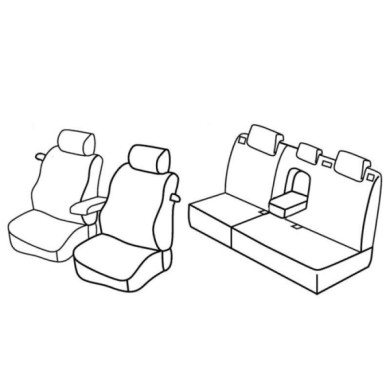 QE16030.JPG Set Coprisedili Superior Nero/grigio Ford Focus 3p Serie 16000 Coprisedili Su Misura