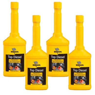 TOP-4-PEZZI.jpg Bardahl Top Diesel 4 Pezzi X 250ml 120019 Additivo Pulizia Iniettori Gasolio