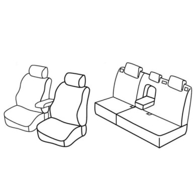 QE16033.JPG Set Coprisedili Superior Grigio/nero Ford Focus 5p-focus Wagon Serie 16000 Coprisedili Su Misura Qe16033c