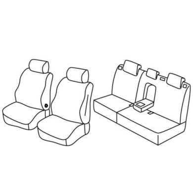 QE16044.JPG Set Coprisedili Superior Nero/rosso Ford Kuga Serie 16000 Coprisedili Su Misura Qe16044e