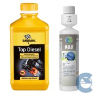 Generico Kit ADDITIVI Motori Diesel Top Diesel, Additivo Auto Motori Diesel, 1 Litro, Pulitore Iniettori +988 Anticristallizzazi