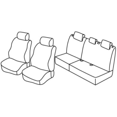 QE18005.JPG Set Coprisedili Superior Grigio/nero Hyundai I20 5p Serie 18000 Coprisedili Su Misura Qe18005c