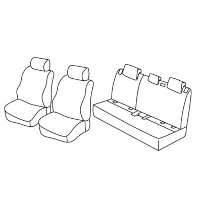 QE18006.JPG Set Coprisedili Superior Grigio/nero Hyundai I20 5p Serie 18000 Coprisedili Su Misura Qe18006c