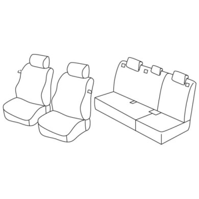 QE18009.JPG Set Coprisedili Superior Nero/rosso Hyundai I30 3p Serie 18000 Coprisedili Su Misura