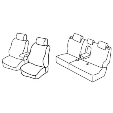 QE18012.JPG Set Coprisedili Superior Nero/grigio Hyundai Ix20 Serie 18000 Coprisedili Su Misura