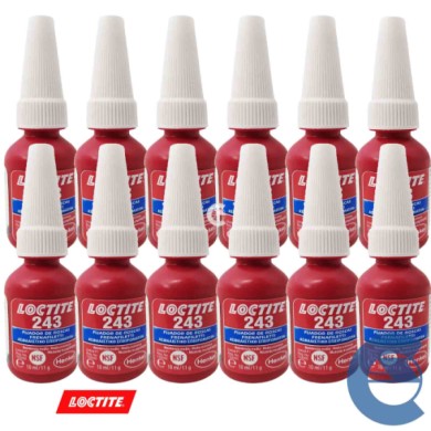 loctite-243-12-pezzi.jpg Loctite 243 Frenafiletti 12 Pezzi X 10ml Bloccante Assemblaggi A Media Resistenza
