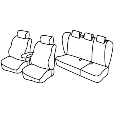 QE20101.JPG Set Coprisedili Superior Nocciola Kia Cee'd Sporty Wagon Serie 20000 Coprisedili Su Misura