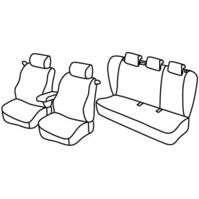 QE20102.JPG Set Coprisedili Superior Grigio/nero Kia Pro Cee'd 3p Serie 20000 Coprisedili Su Misura Qe20102c