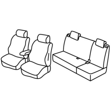 QE20122.JPG Set Coprisedili Superior Grigio/nero Kia Cee'd 5p Serie 20000 Coprisedili Su Misura
