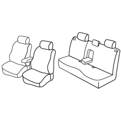 QE23010.JPG Set Coprisedili Superior Nero/blu Mazda 3 4p Serie 23000 Coprisedili Su Misura