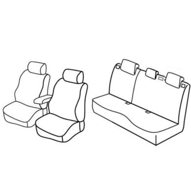 QE23011.JPG Set Coprisedili Superior Nero/blu Mazda 3 5p Serie 23000 Coprisedili Su Misura Qe23011d
