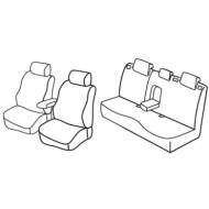QE23012.JPG Set Coprisedili Superior Nero/blu Mazda 3 5p Serie 23000 Coprisedili Su Misura Qe23012d