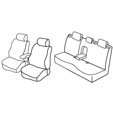 QE23012.JPG Set Coprisedili Superior Nero/rosso Mazda 3 5p Serie 23000 Coprisedili Su Misura Qe23012e