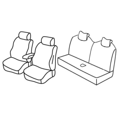 QE25001.JPG Set Coprisedili Superior Nero/grigio Mini Mini (r50) Serie 25000 Coprisedili Su Misura Qe25001f