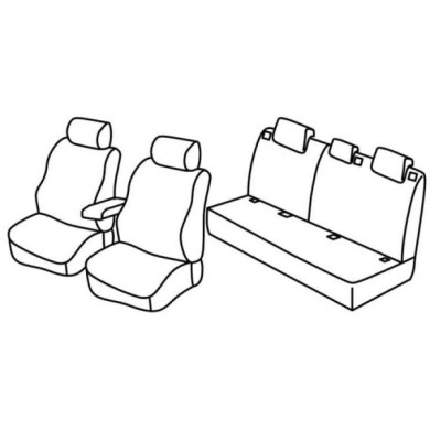 QE27010.JPG Set Coprisedili Superior Nero/blu Nissan Note Serie 27000 Coprisedili Su Misura Qe27010d