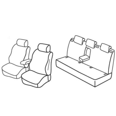 QE27011.JPG Set Coprisedili Superior Nero/grigio Nissan Note Serie 27000 Coprisedili Su Misura Qe27011f