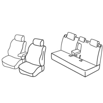 QE27013.JPG Set Coprisedili Superior Nero/grigio Nissan Note Serie 27000 Coprisedili Su Misura Qe27013f