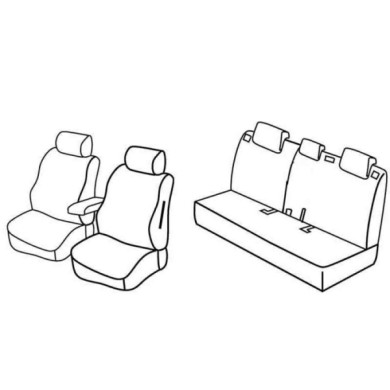 QE27035.JPG Set Coprisedili Superior Grigio/nero Nissan Note Serie 27000 Coprisedili Su Misura