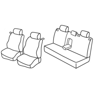 QE28010.JPG Set Coprisedili Superior Nero/rosso Opel Astra G 3p Serie 28000 Coprisedili Su Misura