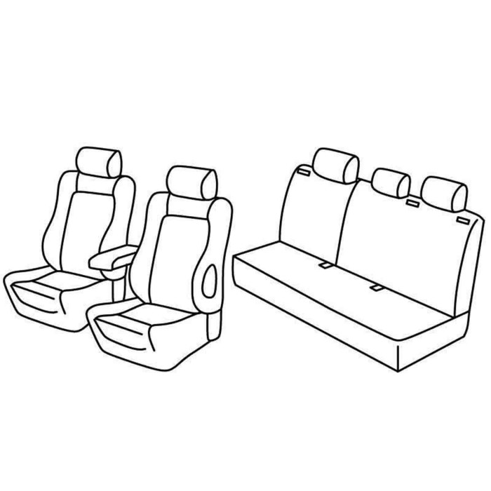 QE28019.JPG Set Coprisedili Superior Nero/grigio Opel Astra H 5p Serie 28000 Coprisedili Su Misura Qe28019f