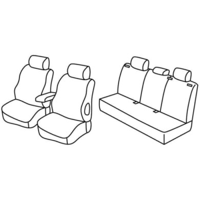 QE28020.JPG Set Coprisedili Superior Nocciola Opel Astra H 5p Serie 28000 Coprisedili Su Misura Qe28020a