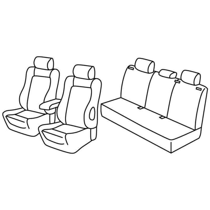 QE28021.JPG Set Coprisedili Superior Nero/grigio Opel Astra H 5p Serie 28000 Coprisedili Su Misura Qe28021f