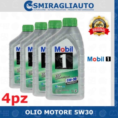 144372-large_default.jpg Olio Motore Auto Mobil 1 5w30 4 Litri Sintetico Diesel Gasolio Benzina Turbo Td
