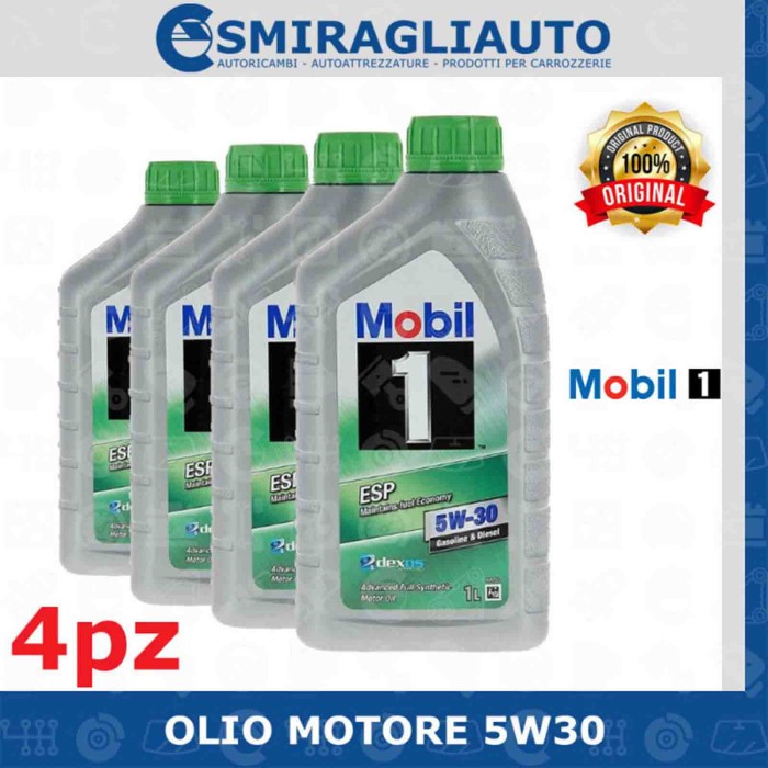 144372-large_default.jpg Olio Motore Auto Mobil 1 5w30 4 Litri Sintetico Diesel Gasolio Benzina Turbo Td