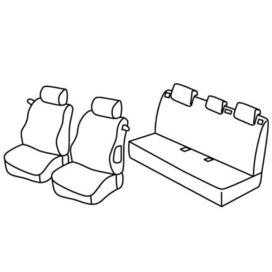 QE29015.JPG Set Coprisedili Superior Nocciola Peugeot 207 3p-207 Plus 3p Serie 29000 Coprisedili Su Misura Qe29015a