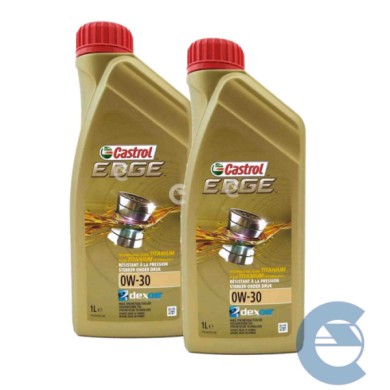 CASTROL_0W30_2LT.jpg Castrol Edge 0w-30 2 Litri Dexos2 Titanium Olio Motore Auto Piccola Cilindrata