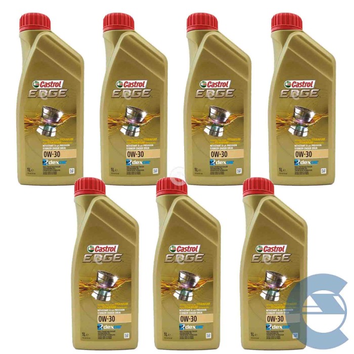CAS162825-7-LITRI.jpg Castrol Edge 0w-30 7 Litri Dexos2 Titanium Olio Motore Auto Piccola Cilindrata