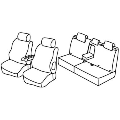QE29027.JPG Set Coprisedili Superior Grigio/nero Peugeot 307 5p Serie 29000 Coprisedili Su Misura Qe29027c