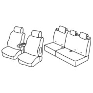 QE29030.JPG Set Coprisedili Superior Nero/rosso Peugeot 307 5p Serie 29000 Coprisedili Su Misura Qe29030e