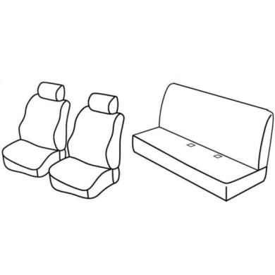 QE30123.JPG Set Coprisedili Superior Nero/blu Renault Kangoo 5p Serie 30000 Coprisedili Su Misura Qe30123d