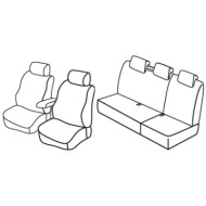 QE30126.JPG Set Coprisedili Superior Nero/grigio Renault Kangoo 5p Serie 30000 Coprisedili Su Misura Qe30126f
