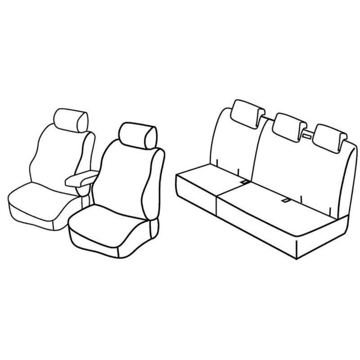 QE30131.JPG Set Coprisedili Superior Beige Renault Kangoo 5p Serie 30000 Coprisedili Su Misura Qe30131b