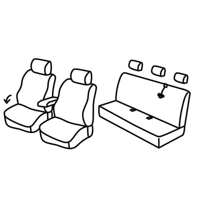 QE30182.JPG Set Coprisedili Superior Beige Renault Kangoo 5p Serie 30000 Coprisedili Su Misura Qe30182b