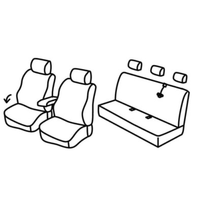 QE30182.JPG Set Coprisedili Superior Grigio/nero Renault Kangoo 5p Serie 30000 Coprisedili Su Misura Qe30182c