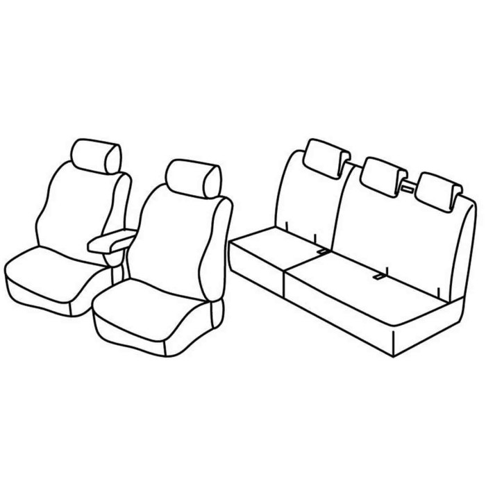 QE30184.JPG Set Coprisedili Superior Grigio/nero Renault Kangoo 5p Serie 30000 Coprisedili Su Misura Qe30184c