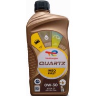 OLIO MOTORE TOTAL QUARTZ INEO FIRST 0W30 ACEA C1. TOTALMENTE SINTETICO E ORIGINALE. SPECIFICO PER MOTORI EURO 6 E 6.2 CONFEZIONE