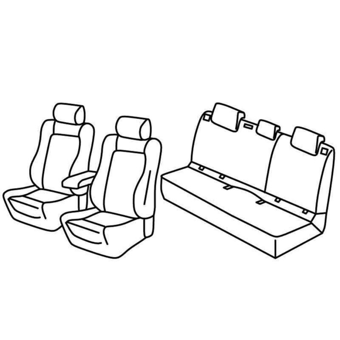 QE31028.JPG Set Coprisedili Superior Grigio/nero Seat Leon 5p Serie 31000 Coprisedili Su Misura Qe31028c
